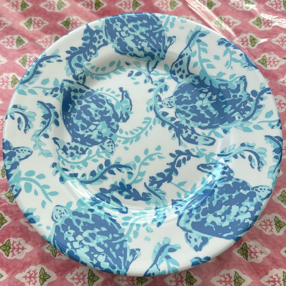 2 sets of 4 Melamine Plate Sets - Lilly Pulitzer